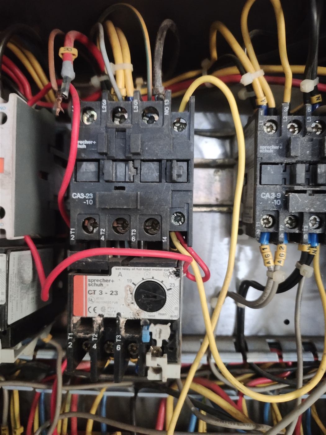 Automatic bore motor starter panel wiring installed by AN Repair Services in Kamareddy